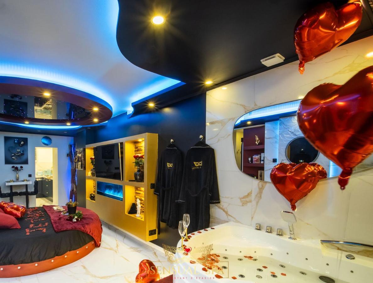 Sensual Spa- Love Room Jacuzzi Hammam Terrasse Nancy Extérieur photo